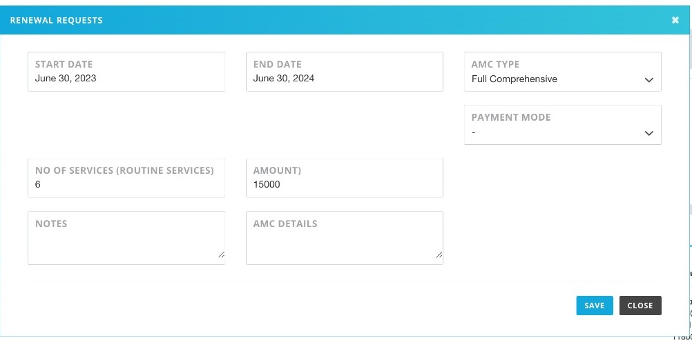 amc Service Settings