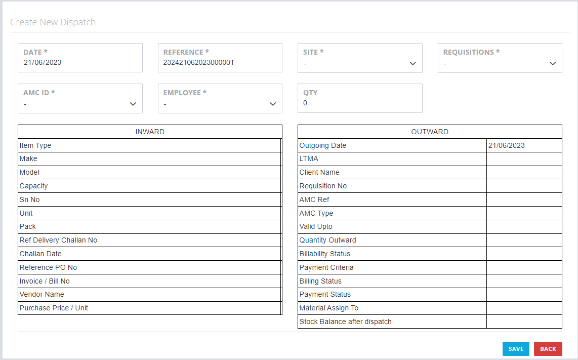 Requisition Form