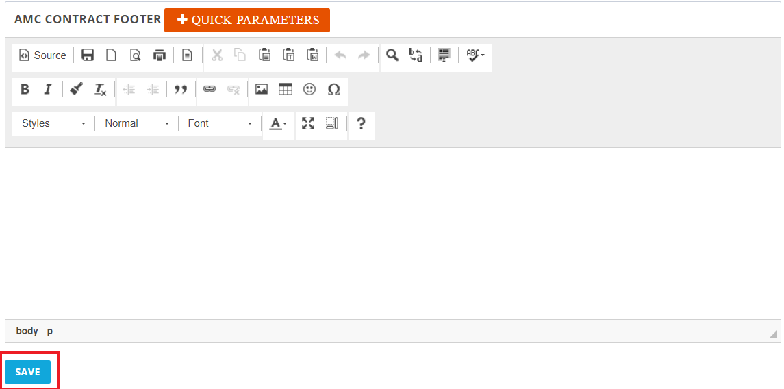 Footer amc contract