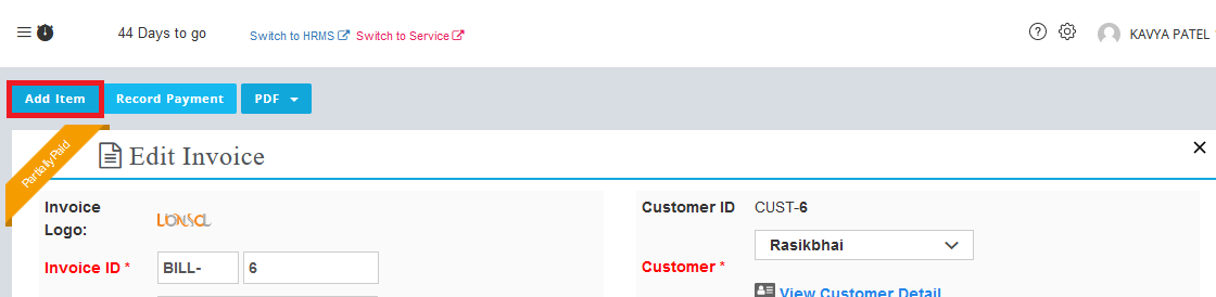 Add Customer