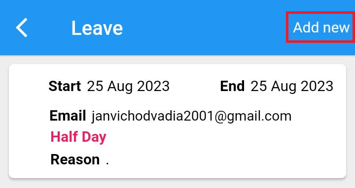 Leave